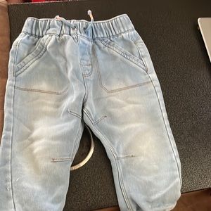 Light colored blue jeans